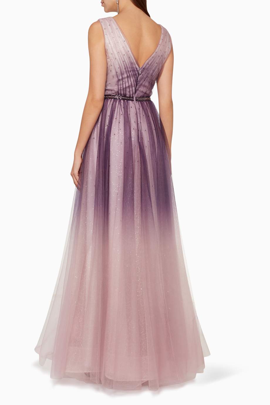 ombre tulle gown