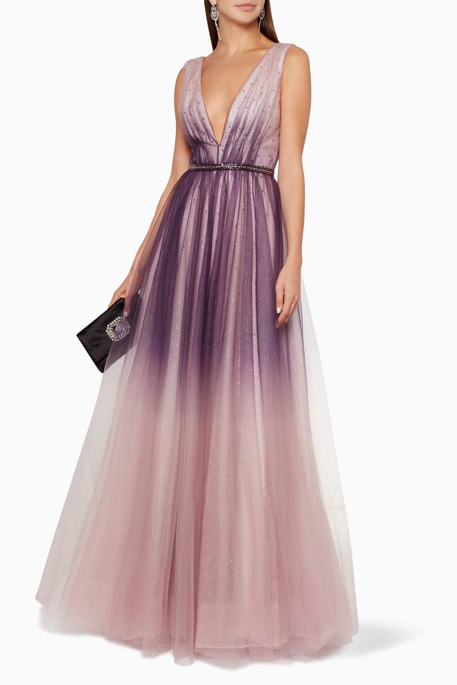 ombre tulle gown