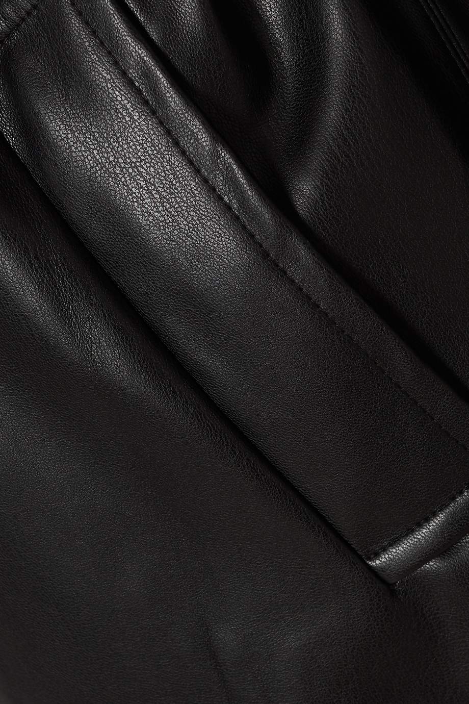 Shop SELMA CILEK Black Belted Faux Leather Jacket for Women | Ounass UAE