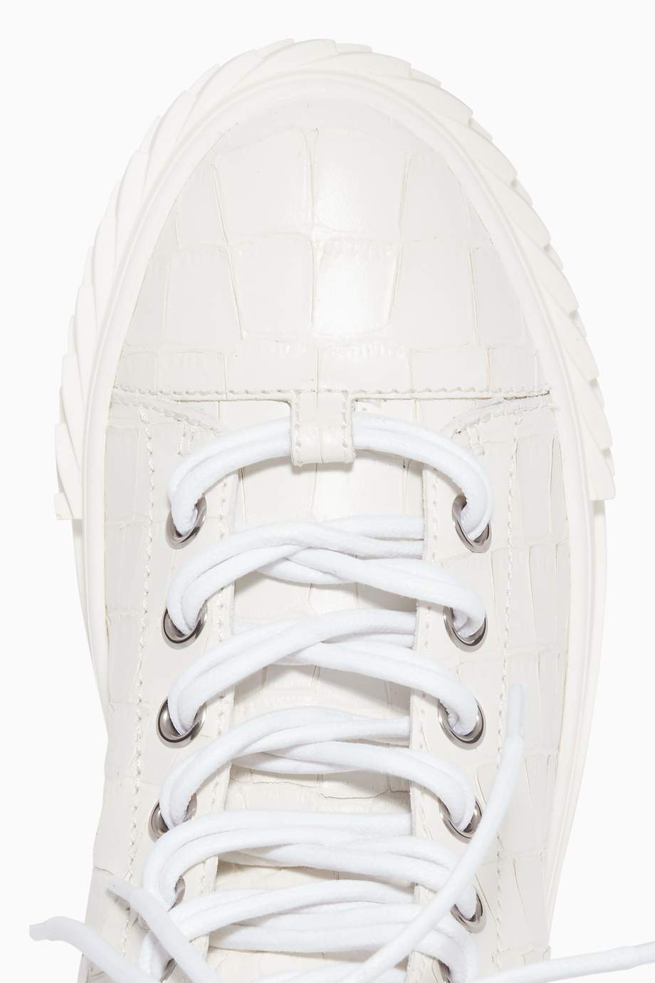 Shop Giuseppe Zanotti White Blabber High-Top Leather Sneakers for Women ...