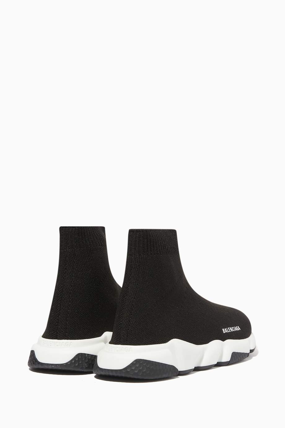 Shop Balenciaga Black Speed Knit Pull-On Sneakers for Kids | Ounass UAE