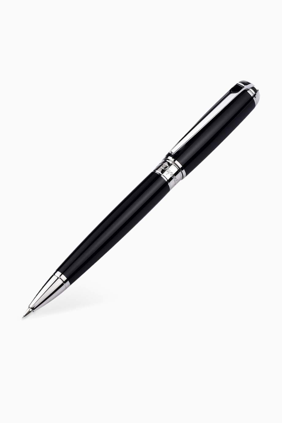 Stylo Bille Dupont Line - Laque Noire Et Palladium, Classe Et Prestance