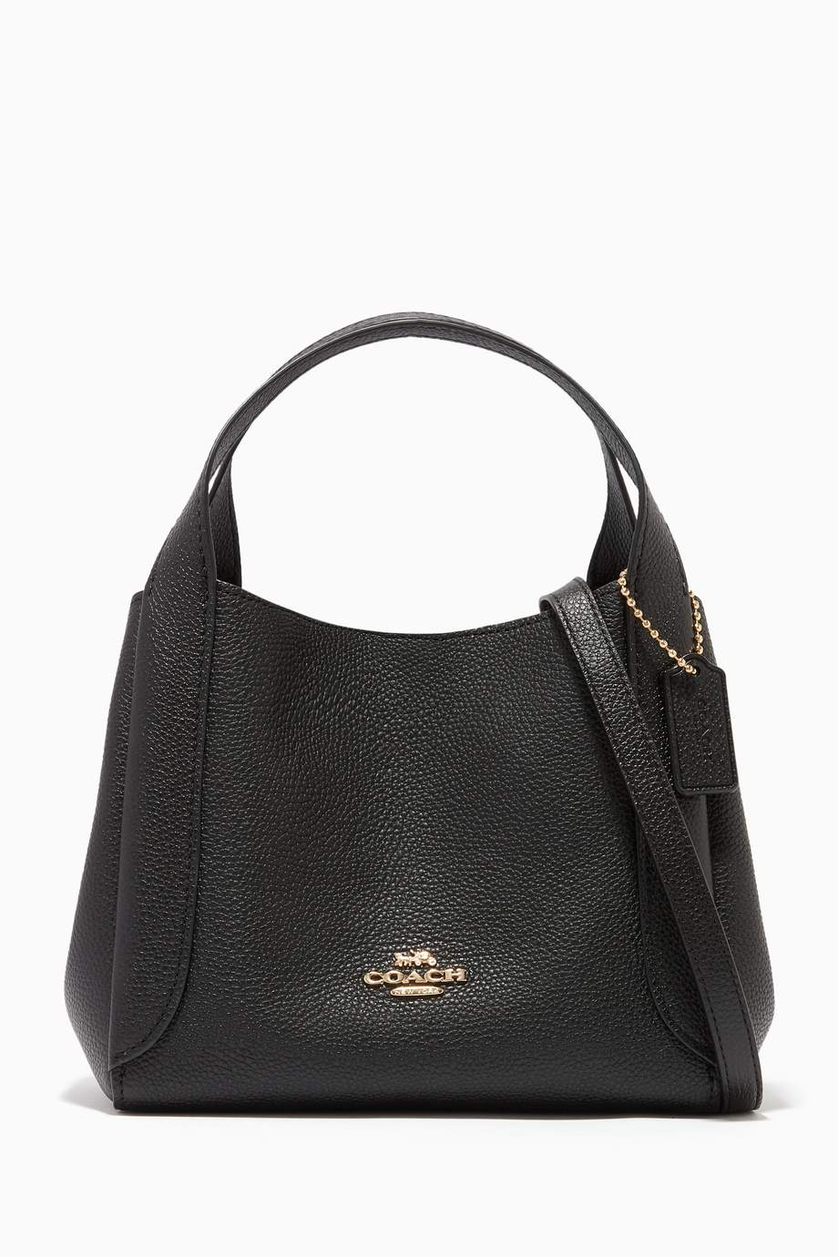 Shop Coach Black Hadley Hobo 21 Pebble Leather Bag for Women | Ounass UAE