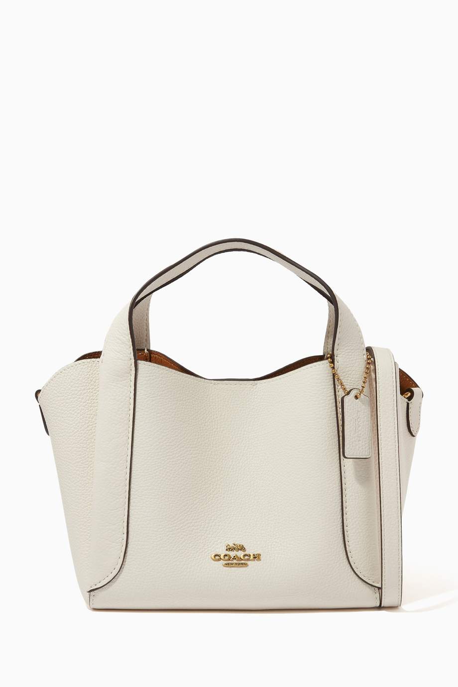 Shop Coach White Hadley Hobo 21 Bag in Pebble Leather for Women | Ounass UAE