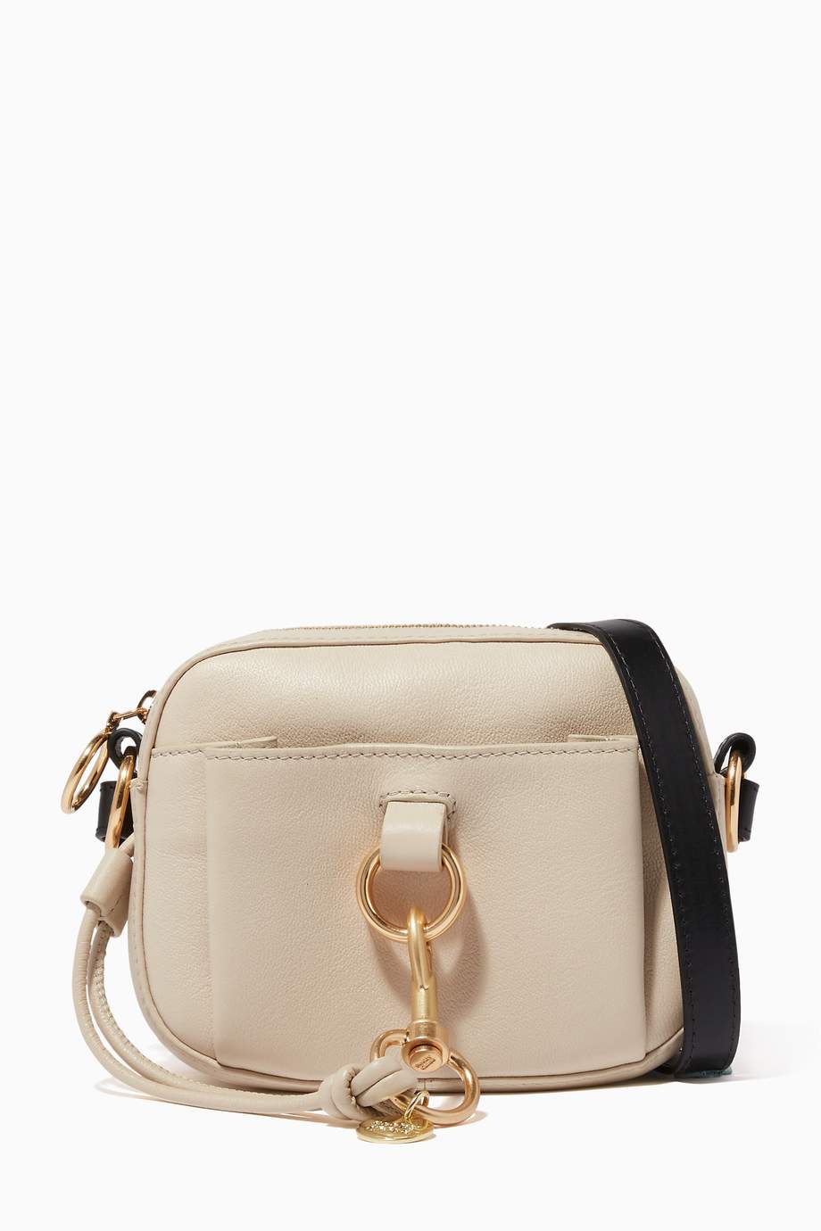 Shop See By Chloe Grey Tony Grain Leather Bag For Women Ounass Oman