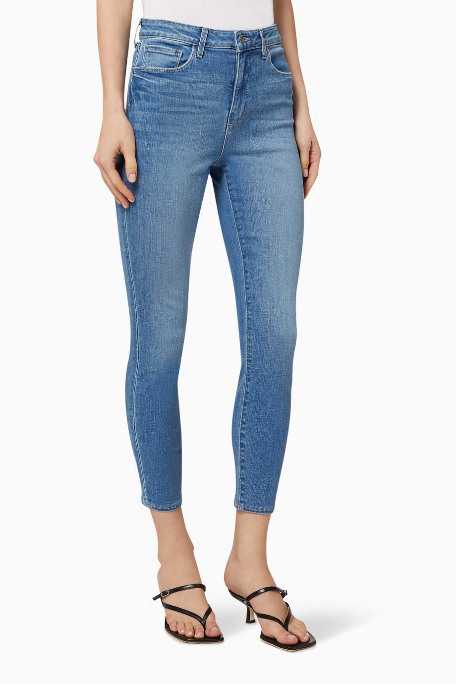 Shop L'agence Blue Margot Skinny Denim Jeans for Women Ounass UAE