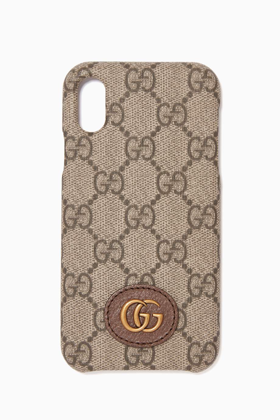 Shop Gucci Brown Gg Supreme Canvas Iphone X Xs Cover For Men Ounass Uae