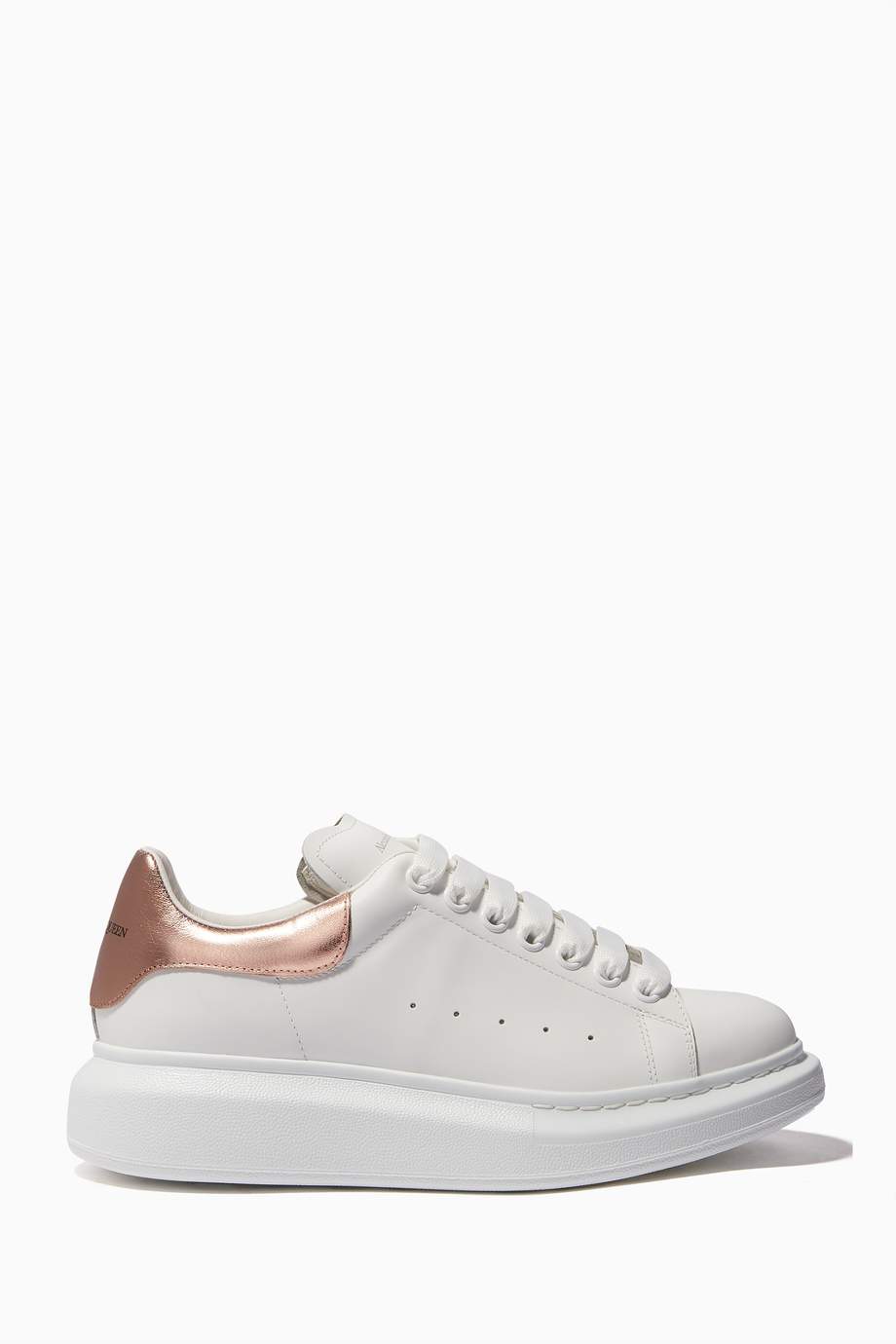 alexander mcqueen oversized sneaker rose gold