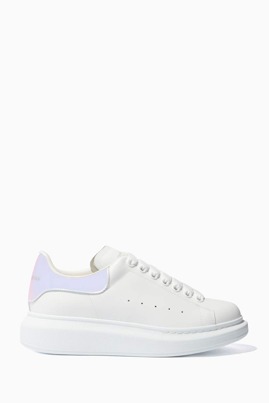 alexander mcqueen pink leather sneakers