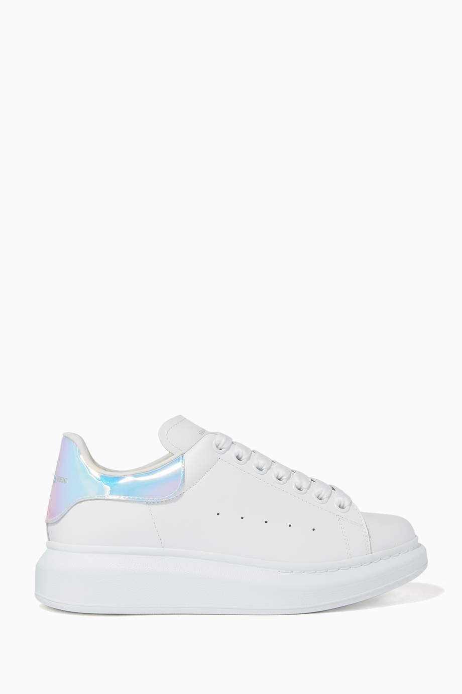 alexander mcqueen oversized triple strap leather sneakers