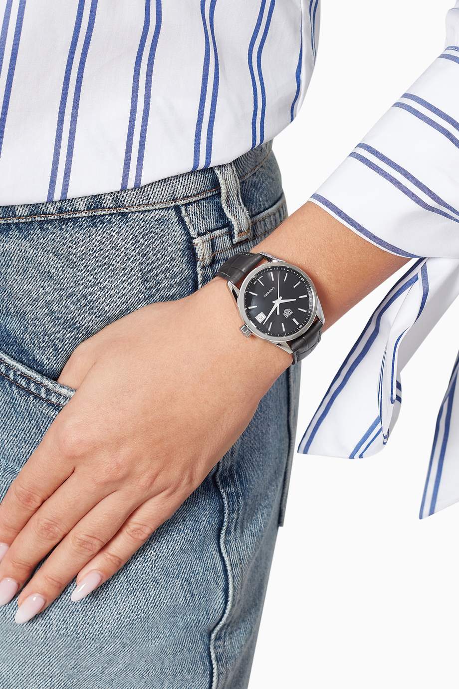 Shop TAG Heuer Black Carrera Quartz 36mm Watch for Women | Ounass UAE