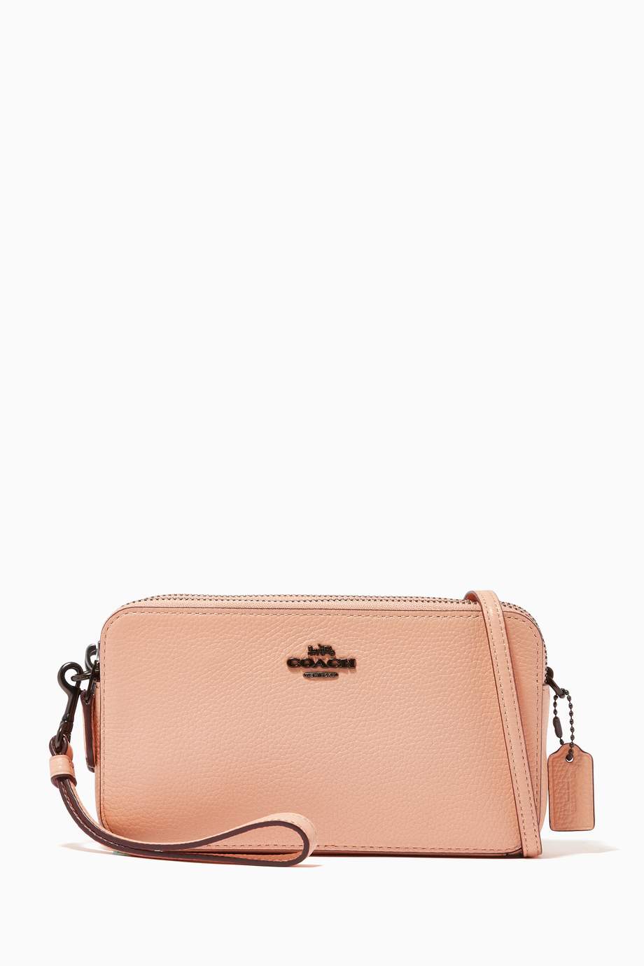 Shop Coach Pink Kira Crossbody In Pebble Leather For Women Ounass Uae