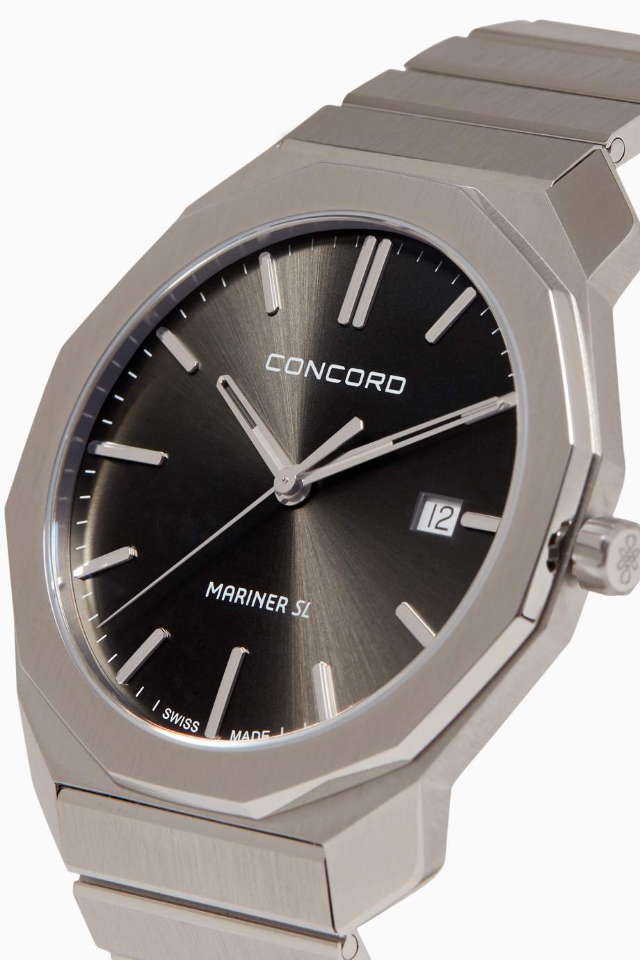 Shop Concord Silver Mariner SL Quartz Watch for Men Ounass UAE