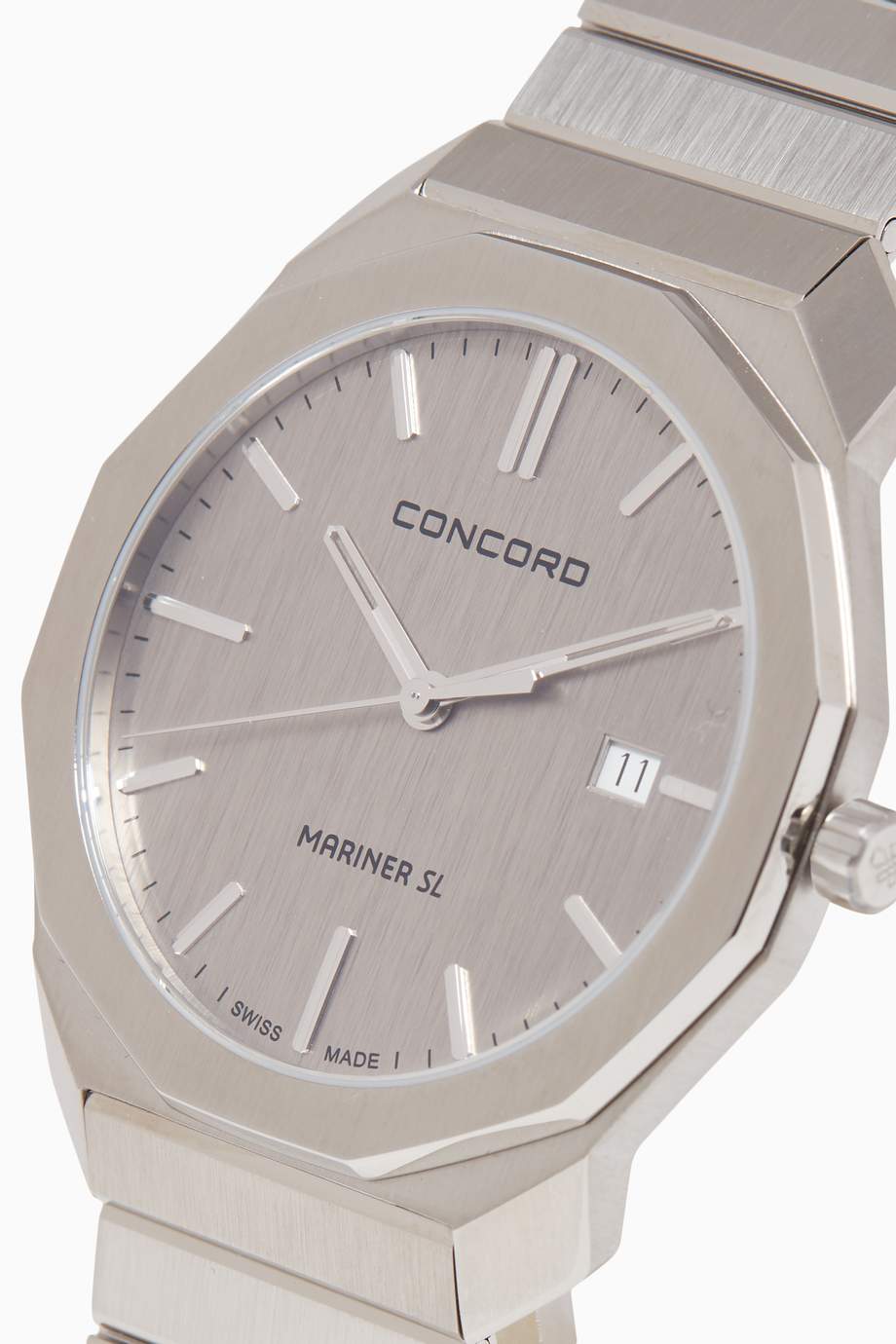 Shop Concord Silver Mariner SL Quartz Watch for Men Ounass UAE