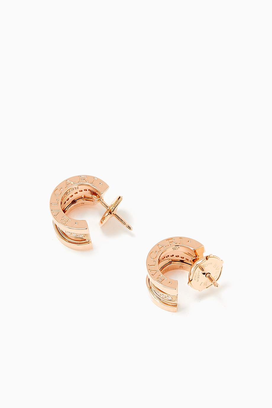 Shop BVLGARI Rose Gold B.zero1 Design Legend Diamond
