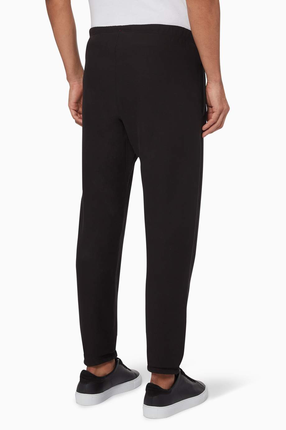 Shop Champion Black Elastic Cuff Track Pants for Men Ounass UAE