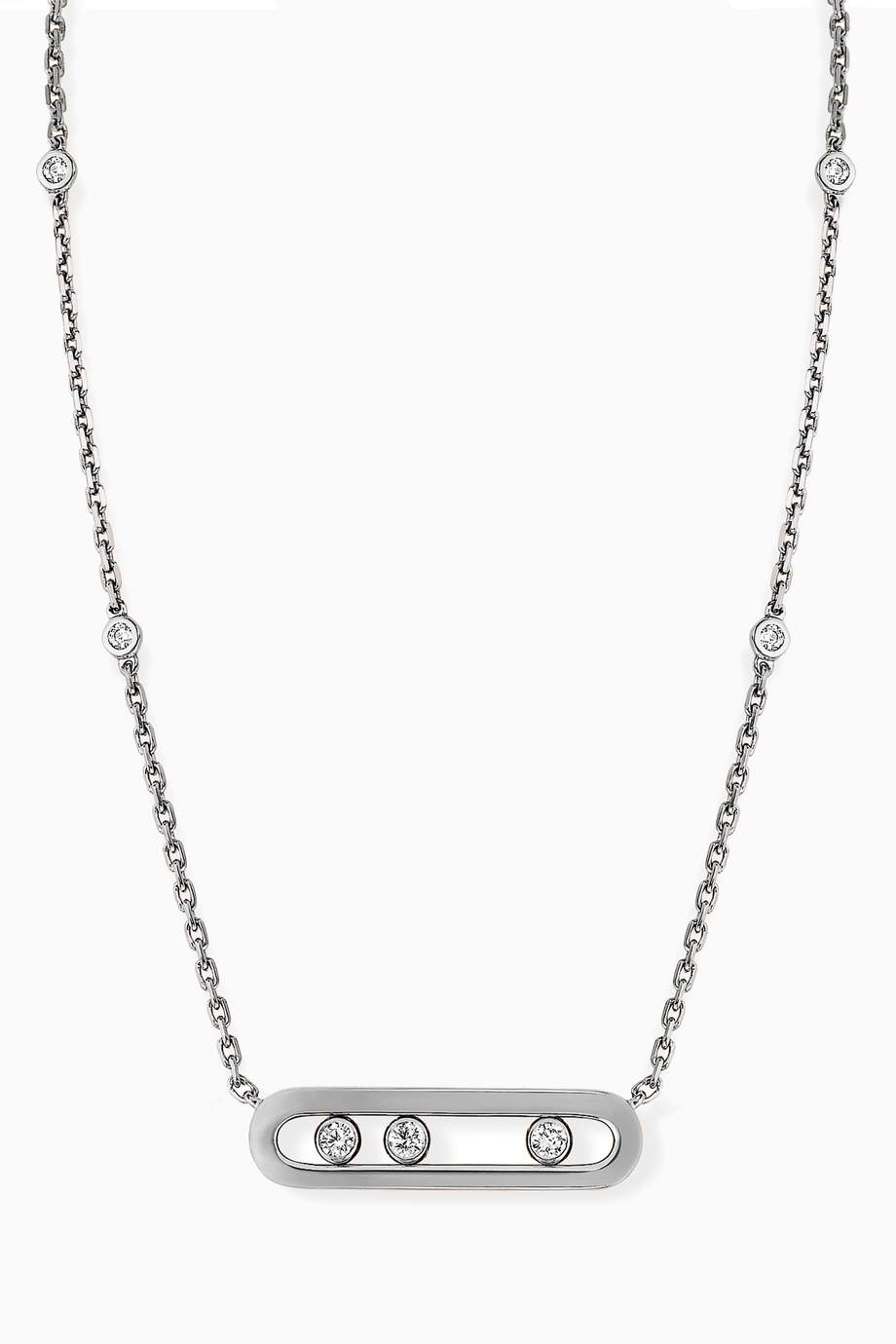 Shop Messika White Move Classic Diamond Necklace For Women Ounass Uae