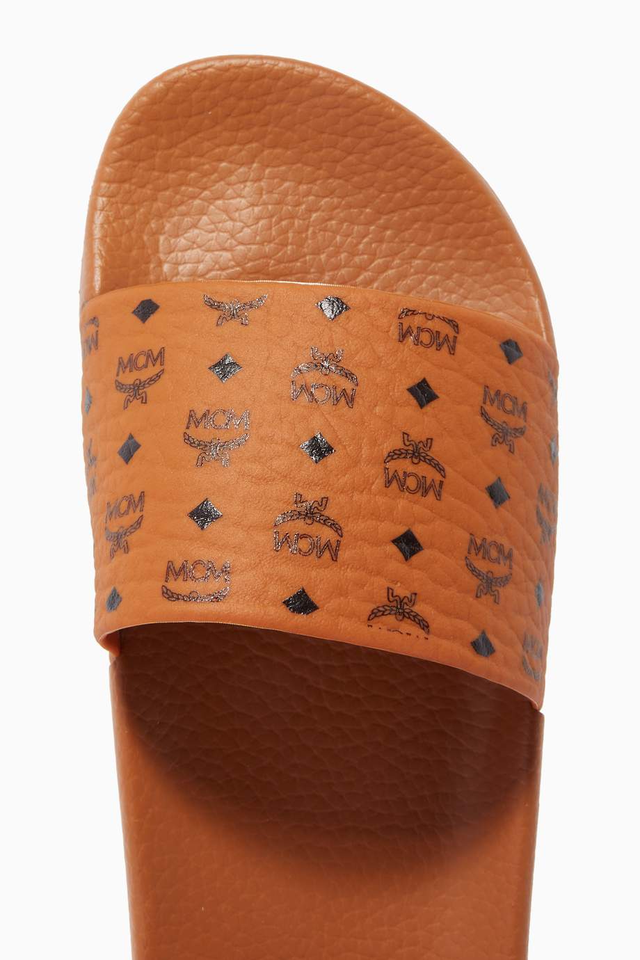 women's monogram print rubber slides