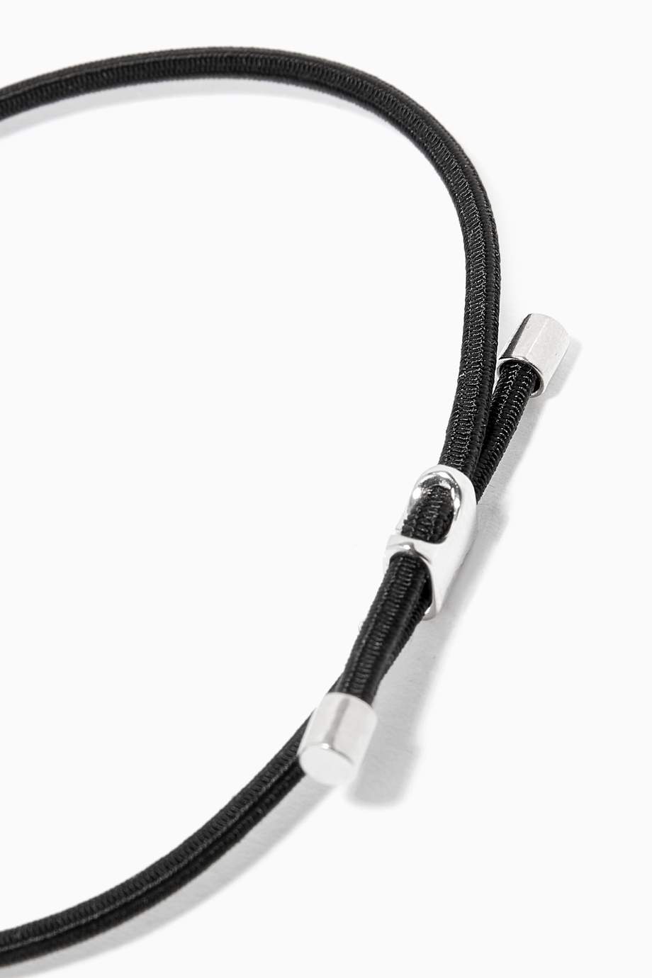 Shop Miansai Black Orson Pull Bungee Rope Bracelet for Men Ounass UAE