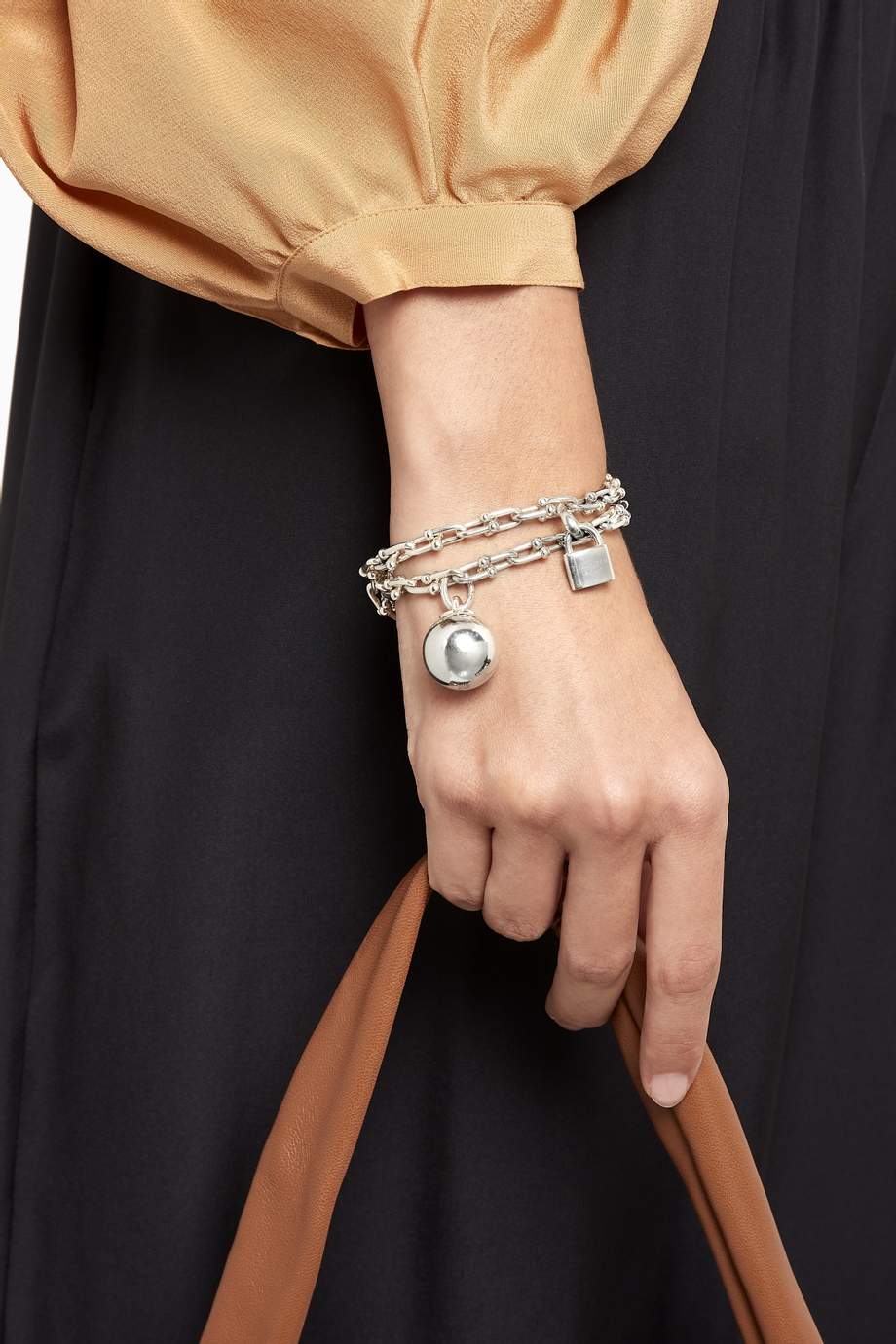 Shop Tiffany & Co. Silver Tiffany HardWear Wrap Bracelet in Sterling ...