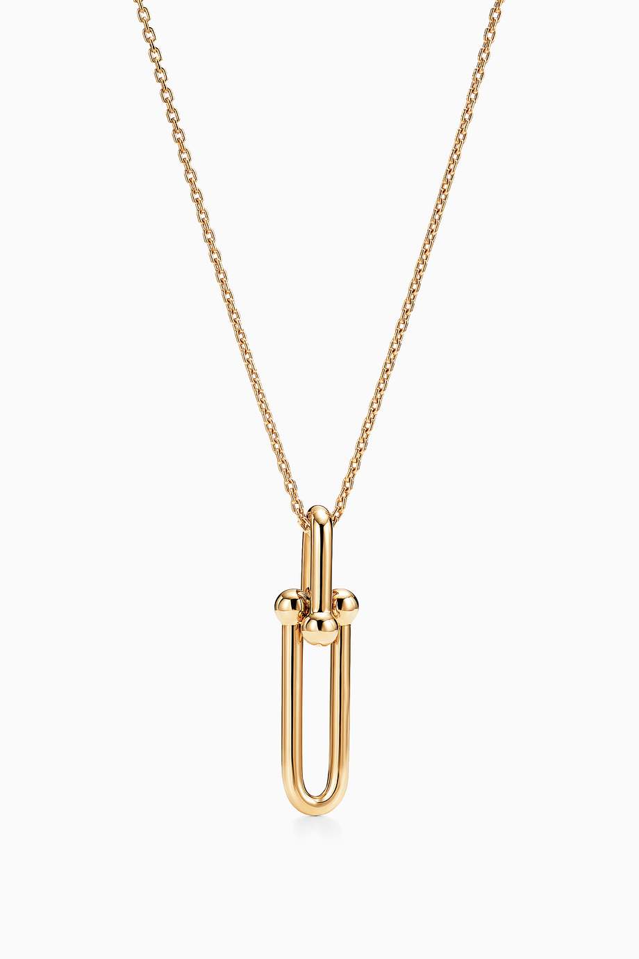 Shop Tiffany & Co. Gold Tiffany HardWear Link Pendant in 18kt Gold for
