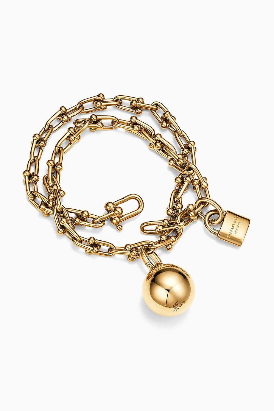 Shop Tiffany & Co. Gold Tiffany HardWear Wrap Bracelet in 18kt Gold for