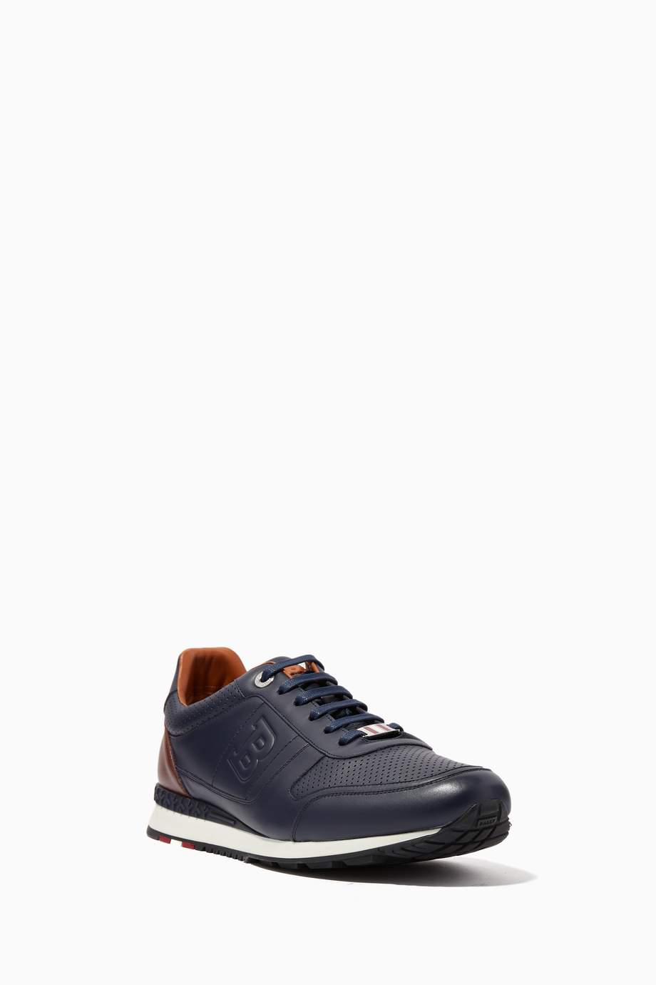 Shop Bally Blue Asony Leather Sneakers for Men | Ounass Saudi