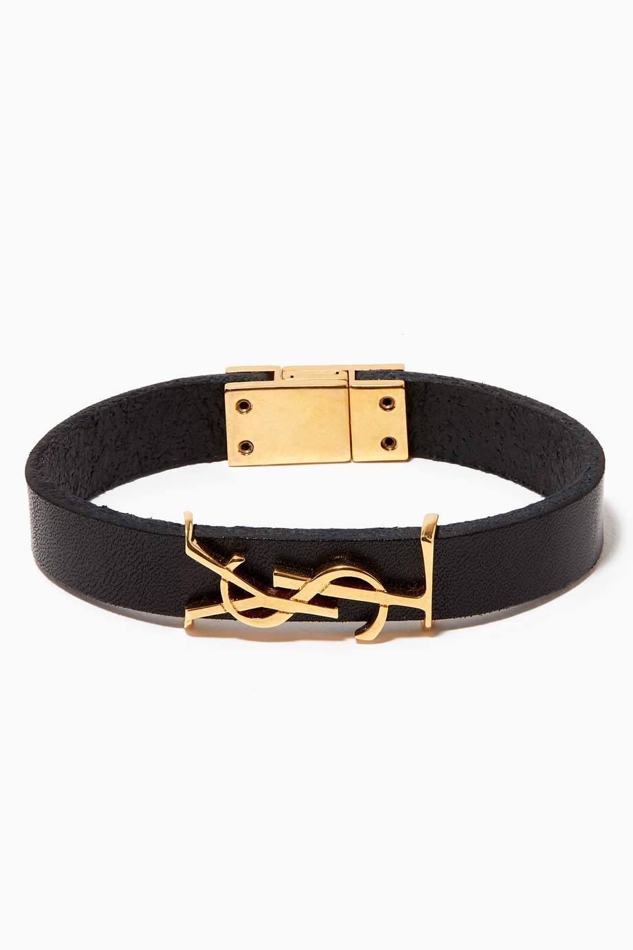 saint laurent opyum charm bracelet in gold brass