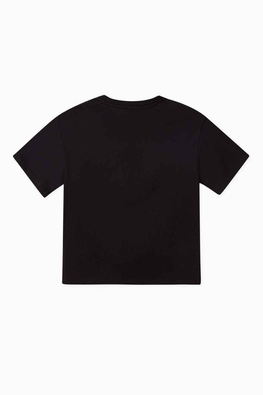 Shop Fendi Black Logo Stamp Cotton T-Shirt for Kids | Ounass UAE