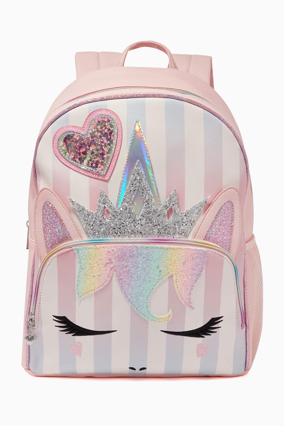 Shop OMG Accessories Pink Queen Miss Gwen Stripe School Backpack for ...