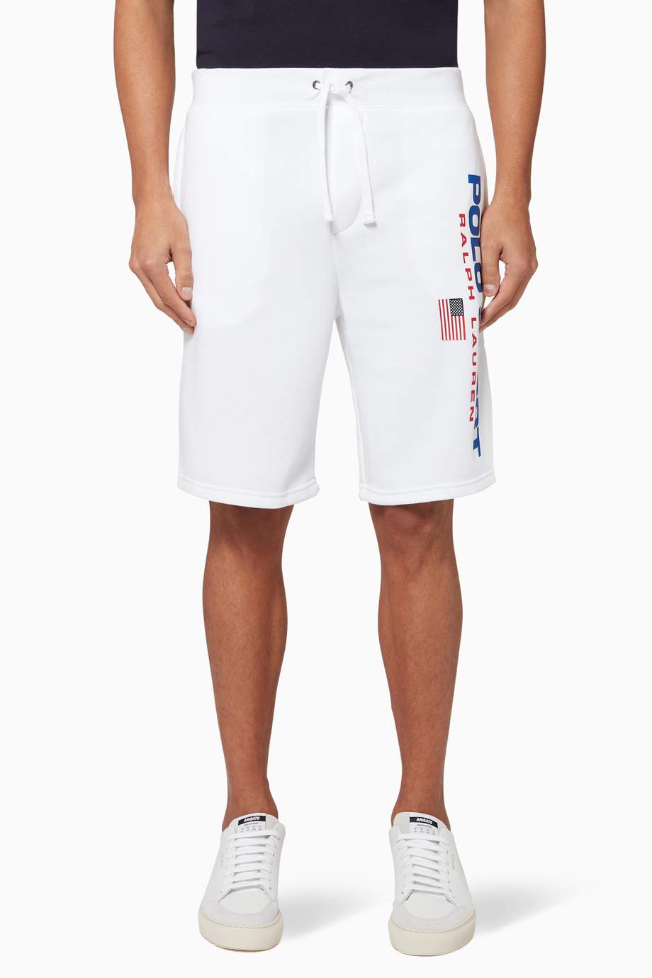 Shop Polo Ralph Lauren Multicolour Polo Sport Fleece Shorts for Men ...