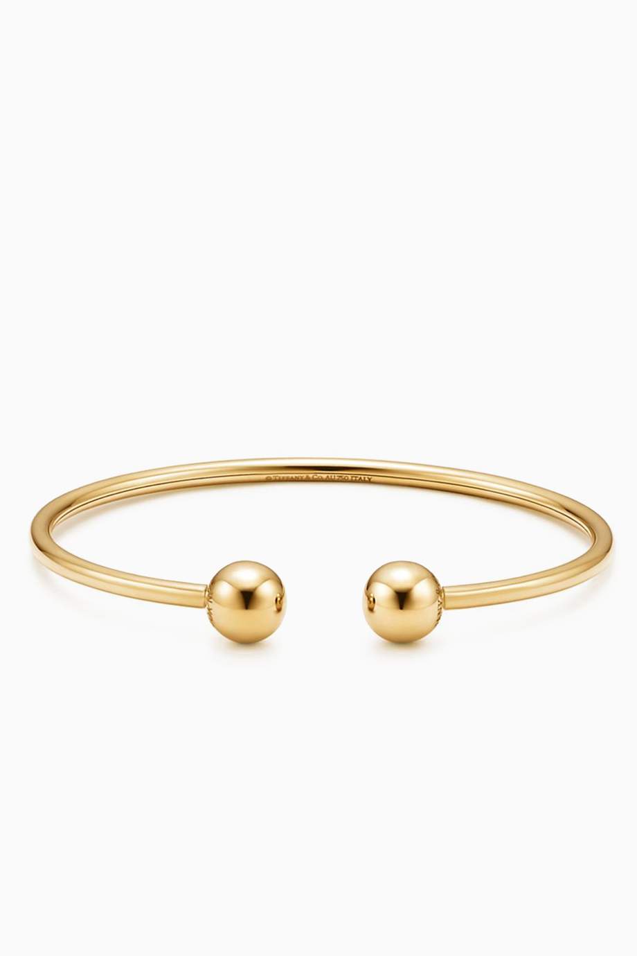 Shop Tiffany & Co. Gold Tiffany HardWear Ball Wire Bracelet in 18kt