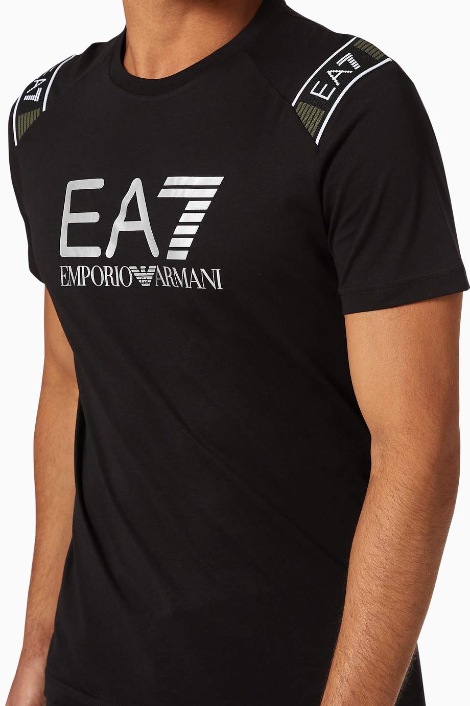 Shop Emporio Armani Black EA7 Tennis Club T-Shirt for Men | Ounass UAE