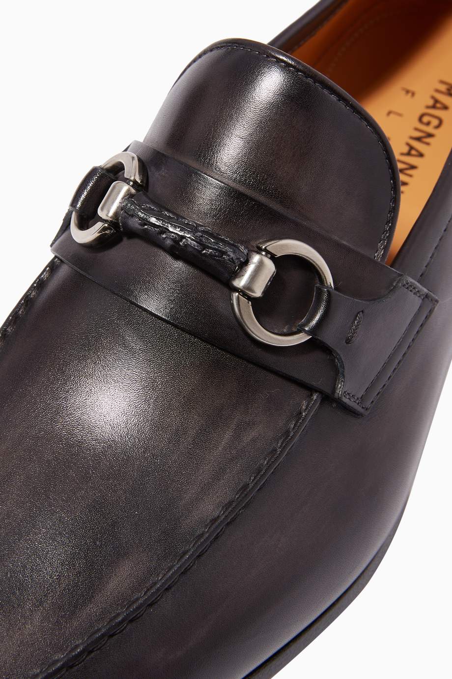 leather loafer with interlocking g horsebit
