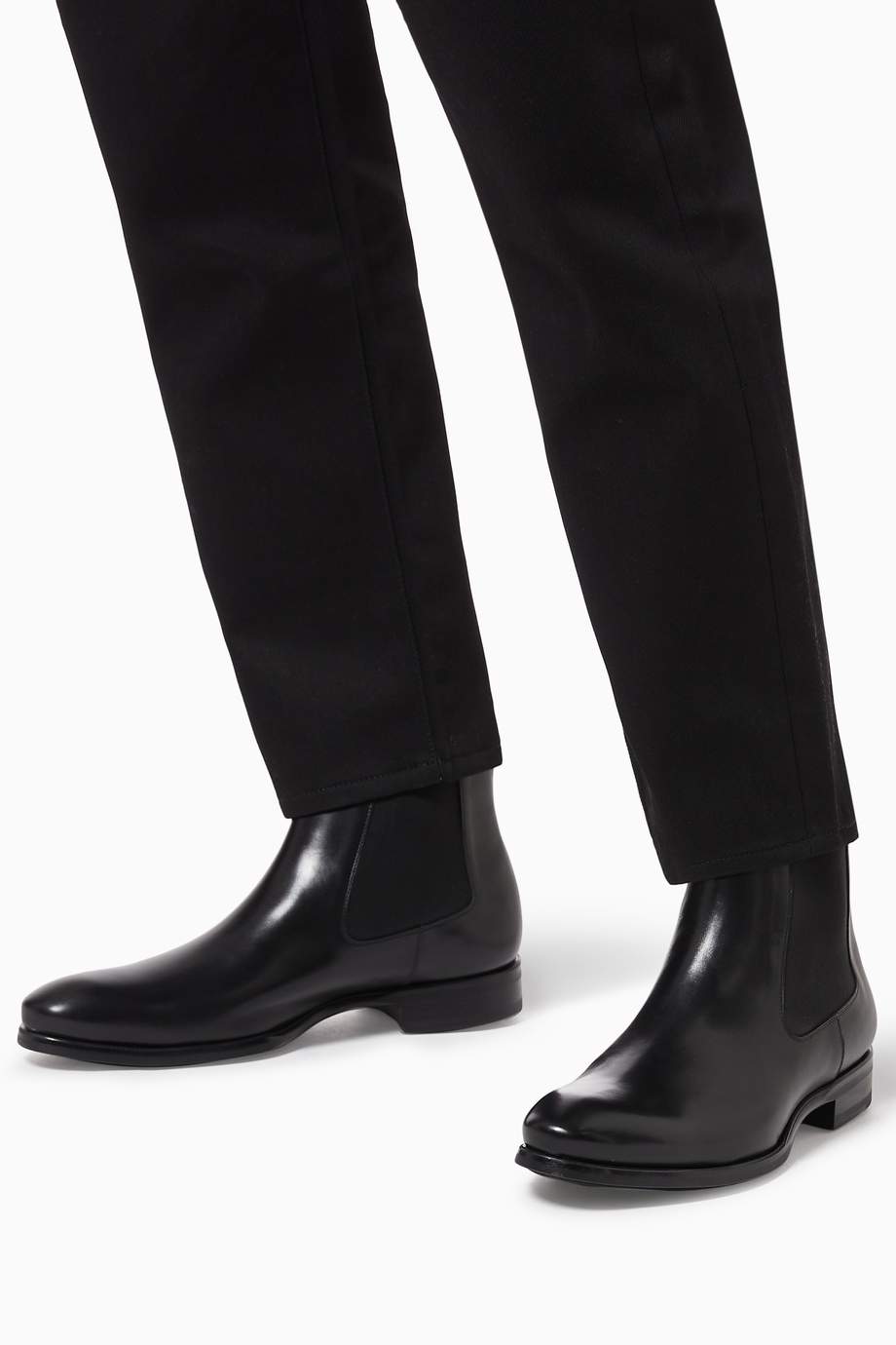 تسوق حذاء بوت تشيلسي جلد Magnanni أسود للرجال | اُناس الامارات