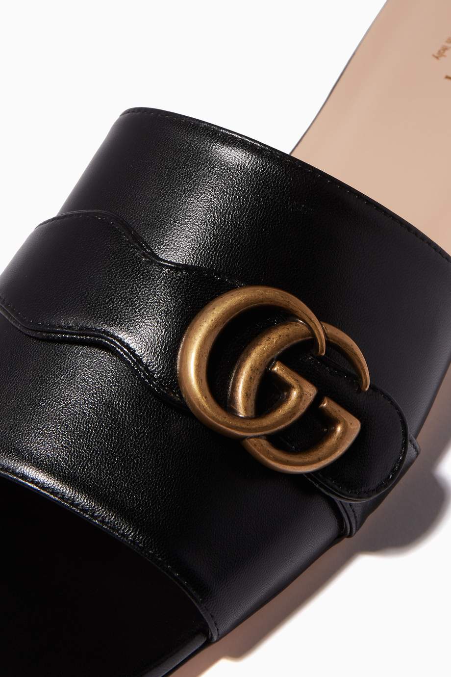 gucci marmont mid heel slide