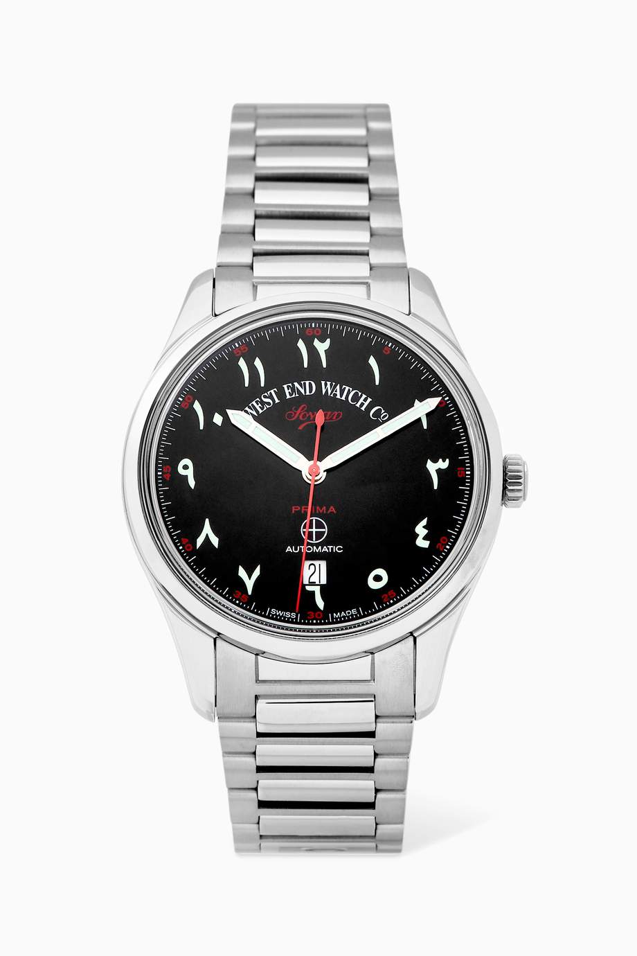 Shop West End Watch Co Silver Sowar Prima Automatic 39mm Watch For Men Ounass Uae Even to the world's most inaccessible markets. aed