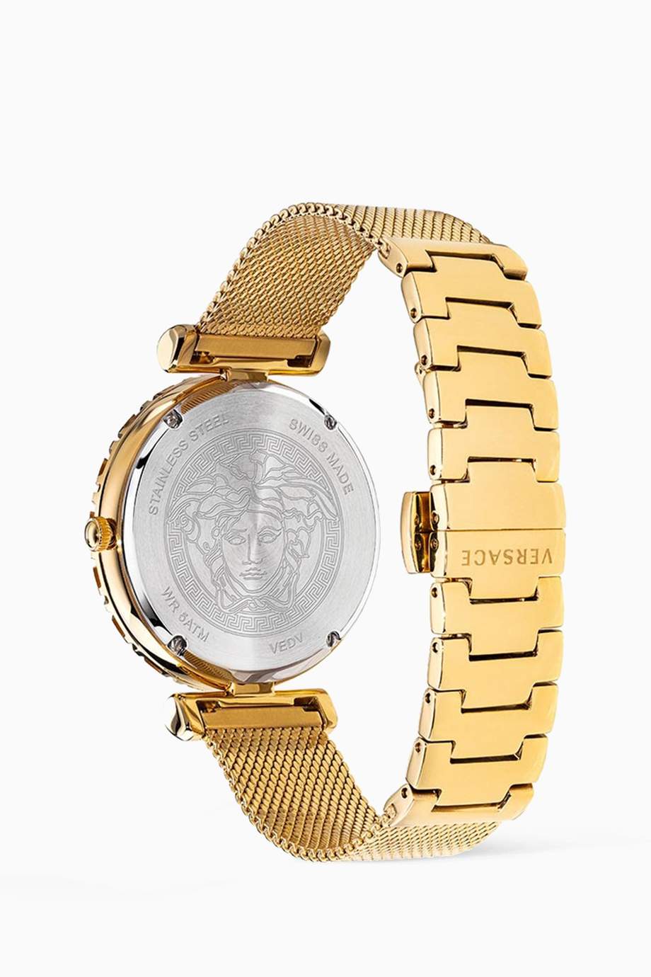 Shop Versace Gold Palazzo Empire Greca Quartz Watch for Women | Ounass UAE