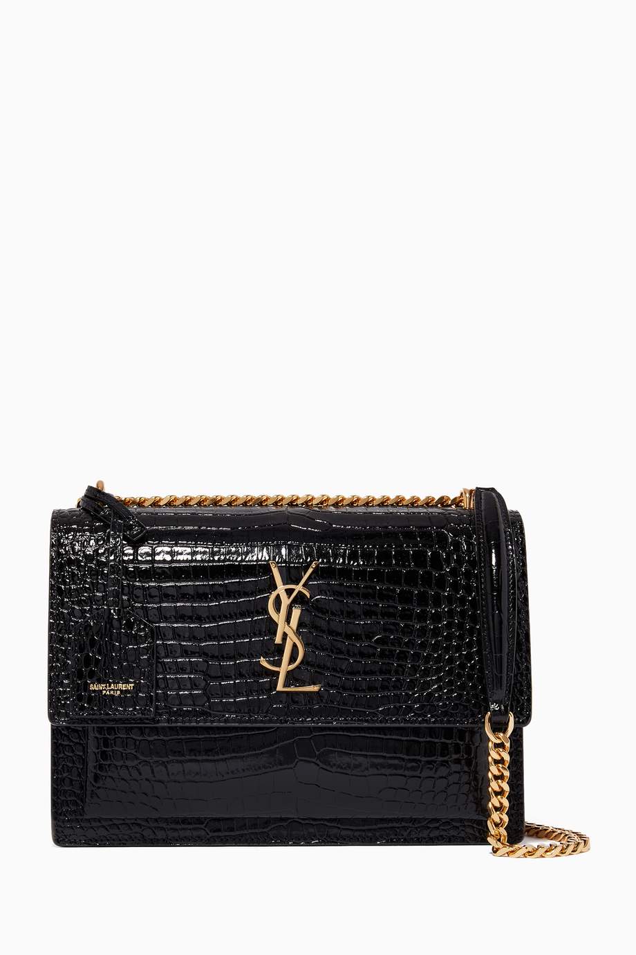 Ysl sunset medium croc embossed clearance