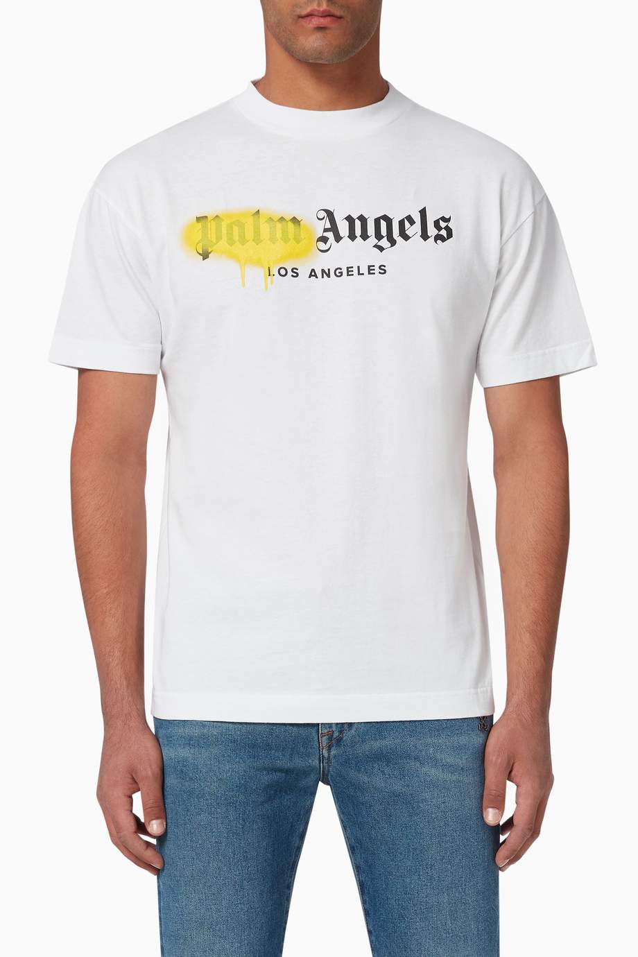 palm angels los angeles sprayed t shirt