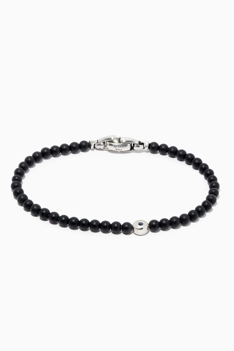Shop David Yurman Black Spiritual Beads Evil Eye Bracelet with Onyx ...