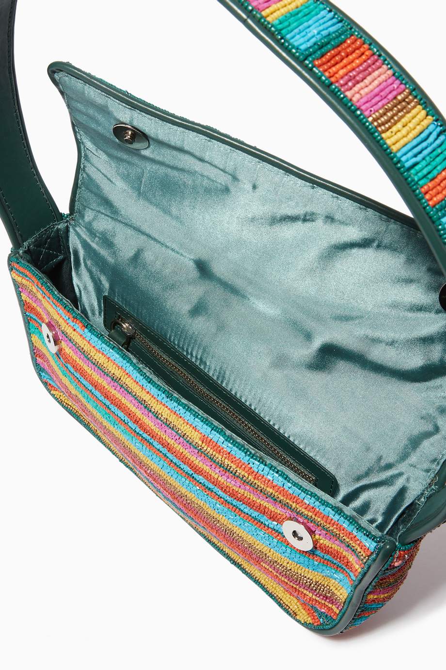 Shop Staud Multicolour Tommy Beaded Shoulder Bag for Women | Ounass UAE