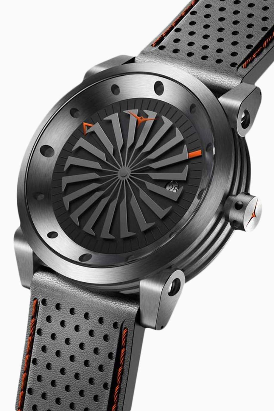 Shop Zinvo Black Blade Ethos Watch in Leather for Men Ounass UAE