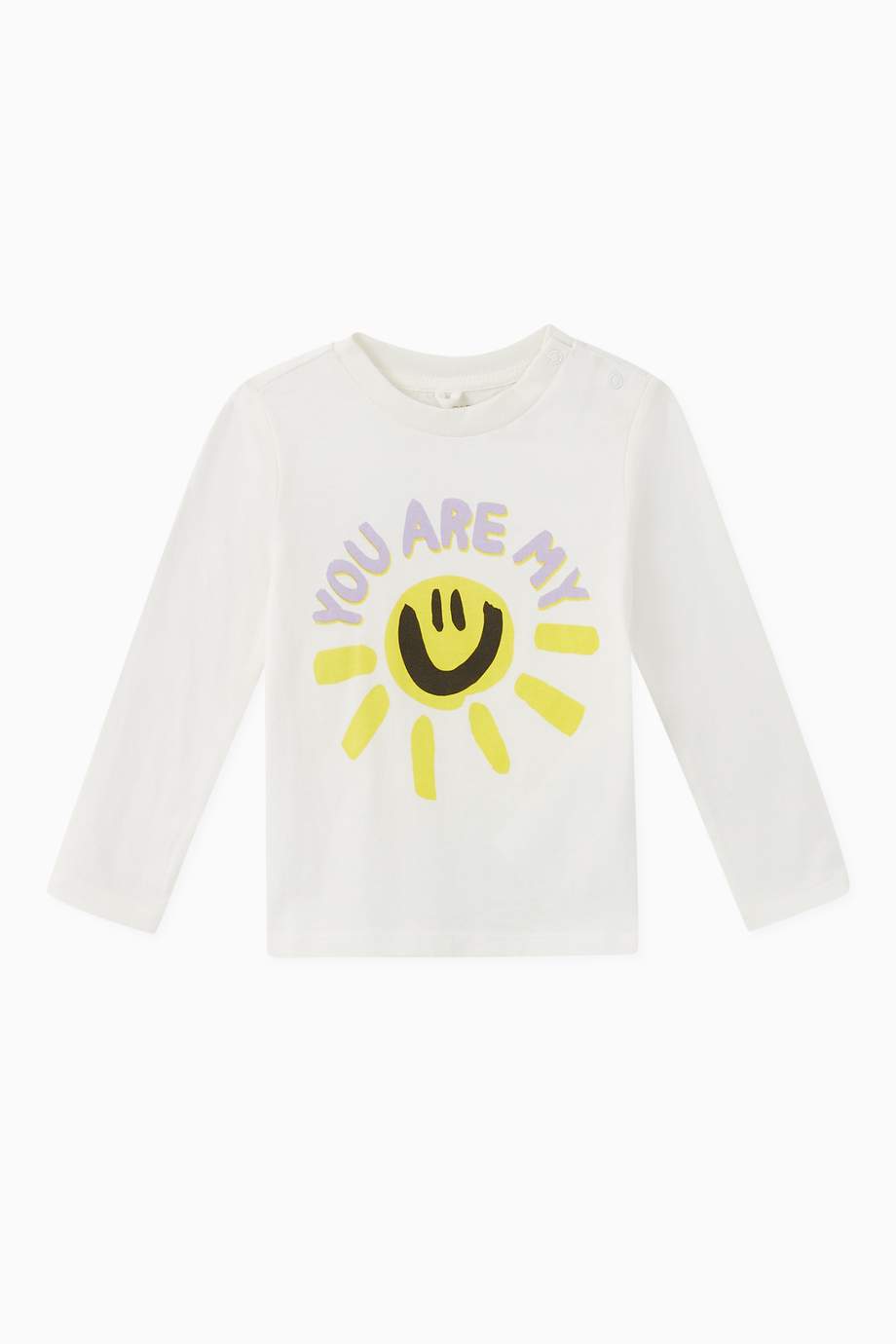 Shop Stella McCartney Neutral You Are My Sun Organic Cotton T-Shirt for ...