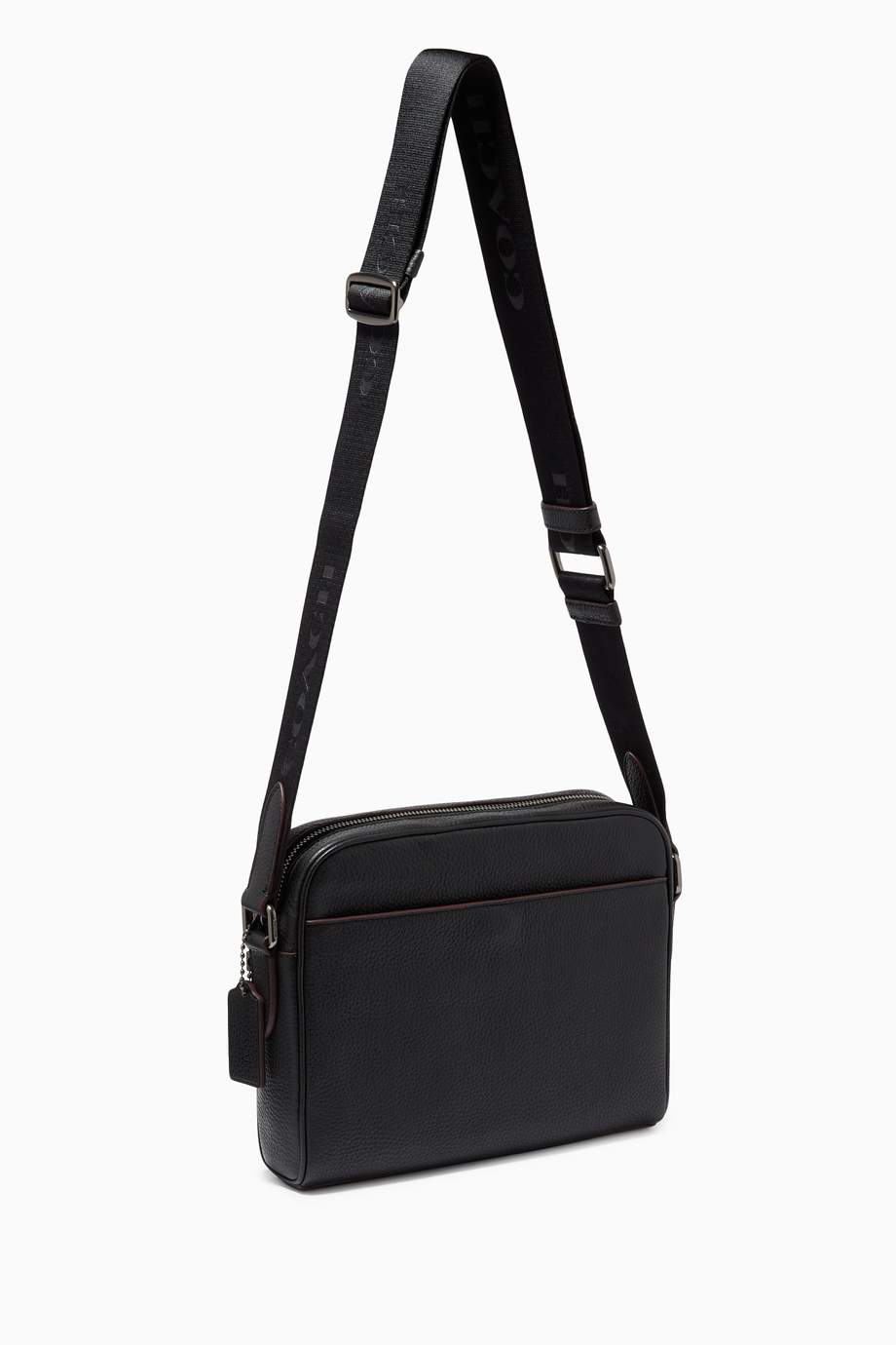 Shop Coach Black Metropolitan Soft Camera Bag in Pebble Leather for Men ...