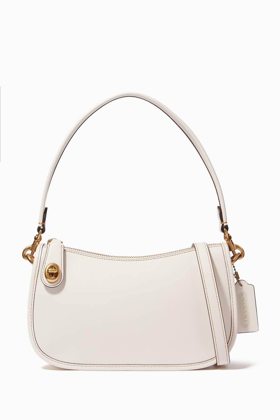 Shop Coach White Swinger Bag in Leather for Women Ounass UAE