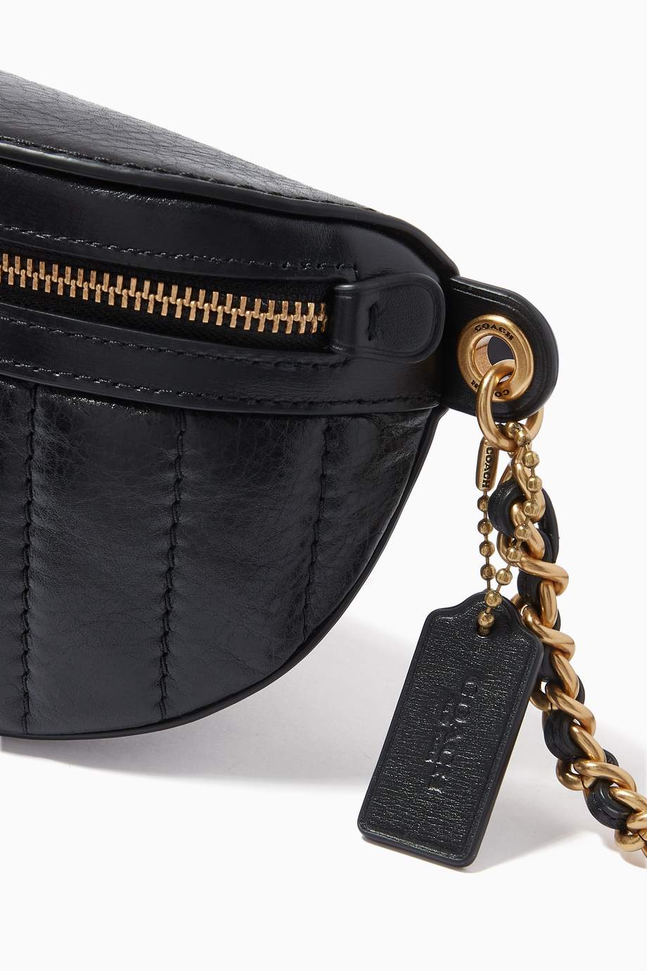 Shop Coach Black Chain Belt Bag in Leather for Women Ounass UAE