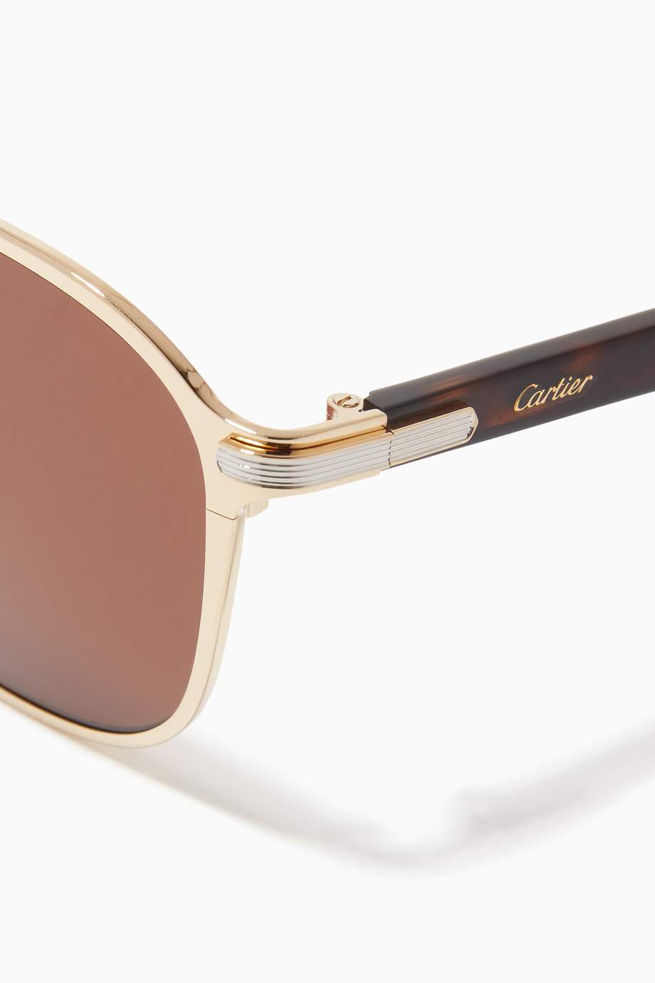 Shop Cartier Brown C de Cartier Sunglasses for Men Ounass UAE