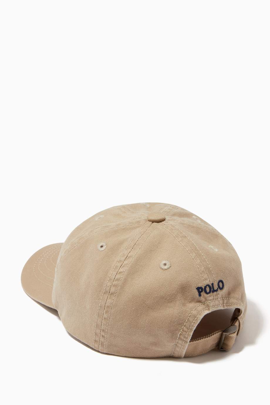 Shop Polo Ralph Lauren Neutral Big Pony Chino Baseball Cap in Cotton