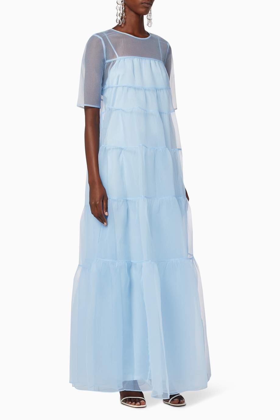 Staud hyacinth tiered maxi dress Clearance